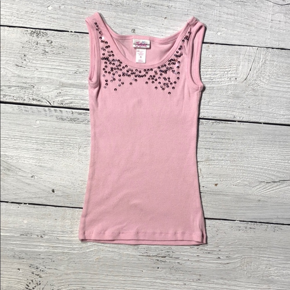 Girls Justice Sequin Tank Top